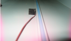 Sample of fiber optic cable laying